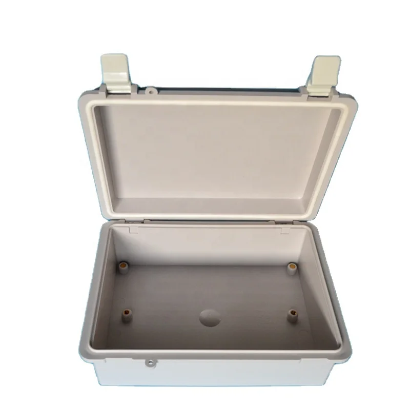 JHASB288 IP65 Plastic Waterproof Hinged Plastic Battery Distribution Lock Box Junction Box For Solar Panel
