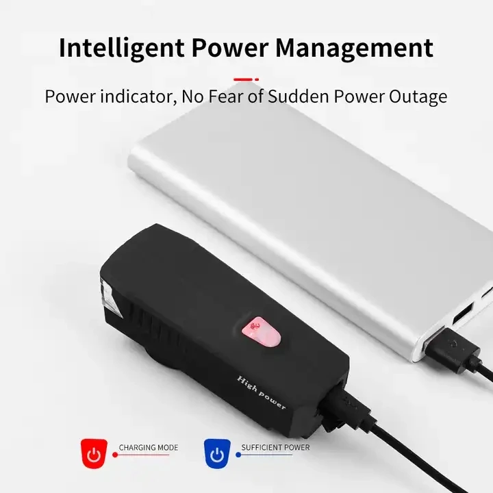 Bike Front Light USB Charger Waterproof Rechargeable Bike Horn Light 300 Lumens Bicycle Light For Camping