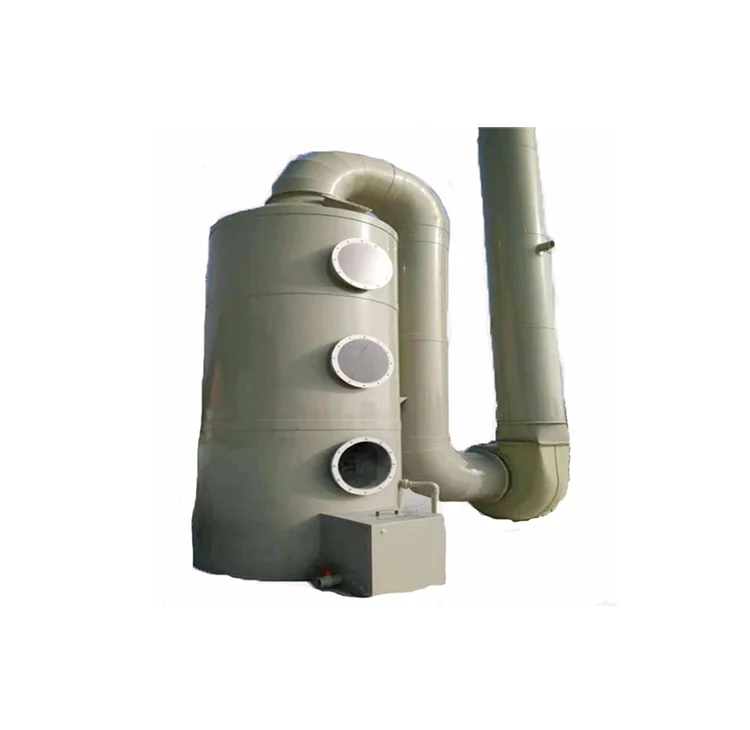 2022 air purification system industrial equipment Horizontal wet scrubber