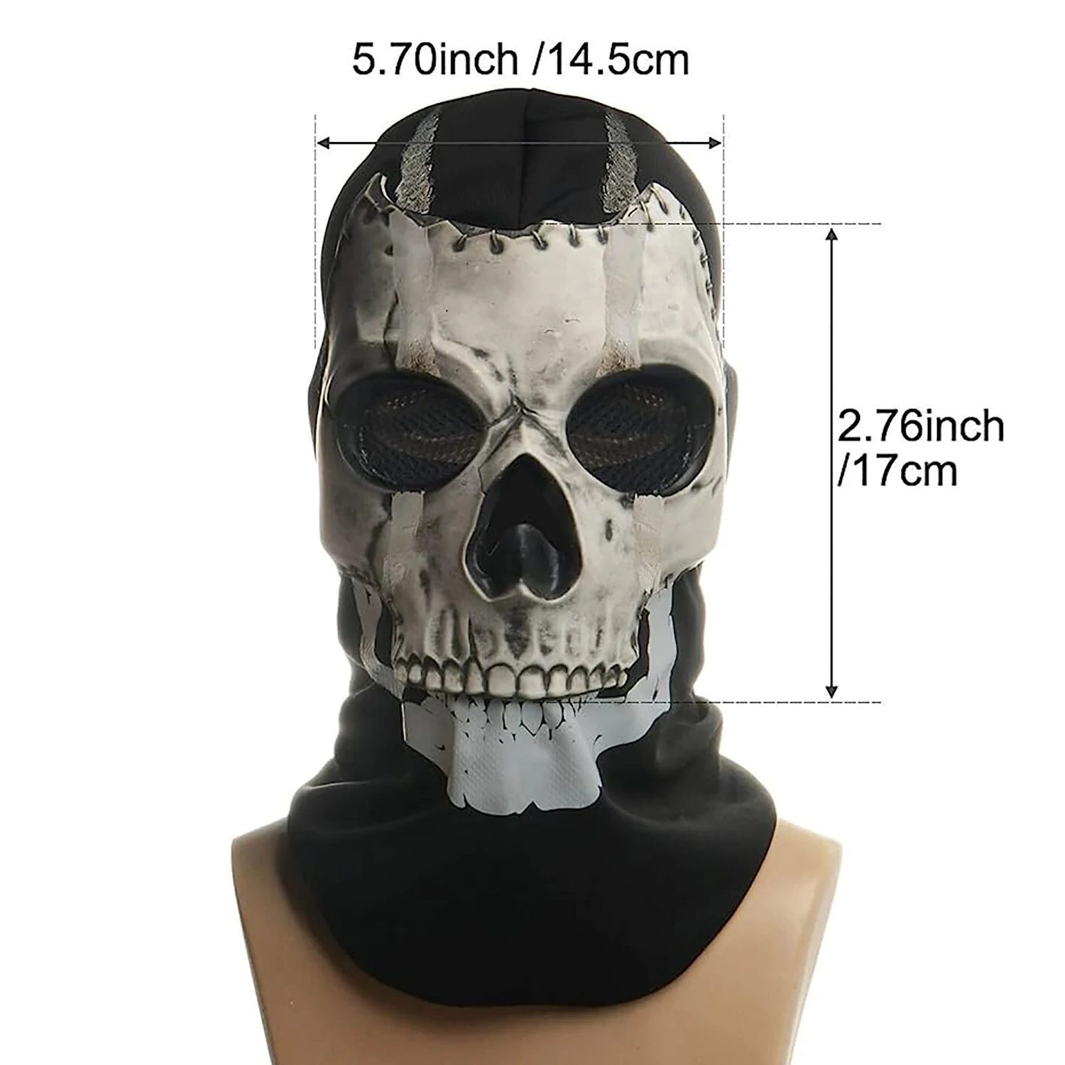 Halloween Ghost Mask Mask Scary Full Face Skull Mask Halloween Costume for Men Women