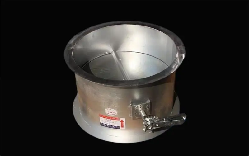 Round Duct Damper Manual Volume Control Damper For Duct