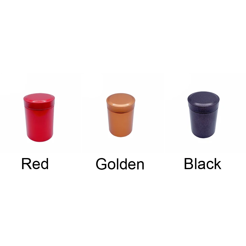 Low MOQ Custom Luxury Tea Tins China Supplier Empty Metal Tea Can For Round Tea Tin Canister Multicolor Tin Box