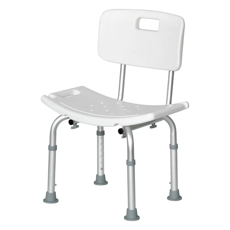 Factory Direct Sale Shower Chair Bathroom Adjustable Round Shower Seat Bath Stool For Elderly Disabled
