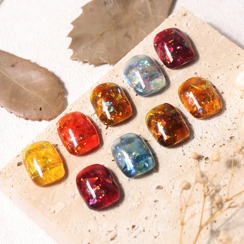 HS Autumn Winter Series Soak Off Uv Led 9 Colors Translucent Glass Amber Nail Gel Polish