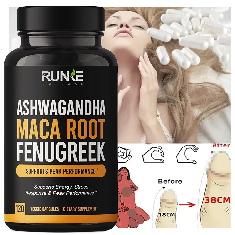 ashwagandha maca root fenugreek Capsules Supplement apsulesfor strong man power Suplements Popular Energy Provide Capsules