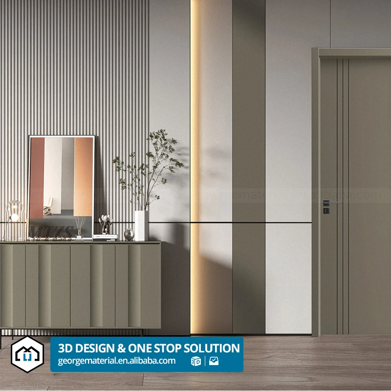 Automatic Luxury Royal Chinese Top Brand Interior Wood Doors For African Market
