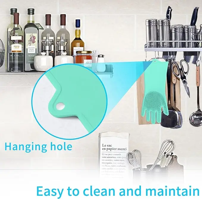 Non Slip Factory Direct sale Eco-Friendly Customized Silicone Washing reusable silicone gloves for dish washing