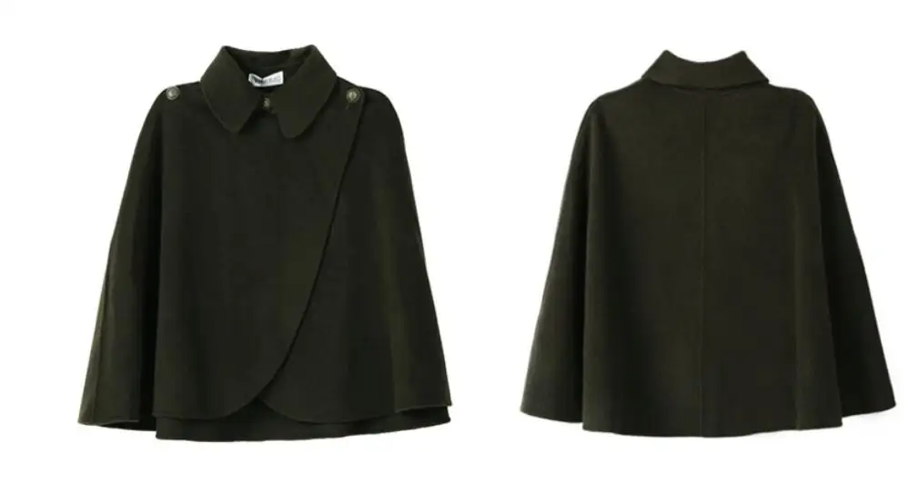 Tailor Woolen Fashion  Women  Cloak Coat