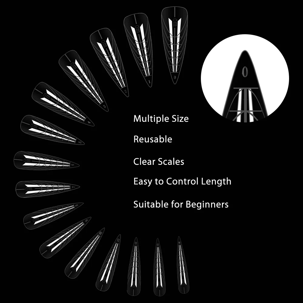 BQAN Cheap Manicure Tool Accessories Set Acrylic Nails Tips Coffin Building Extension Nail Models For Nail Beauty