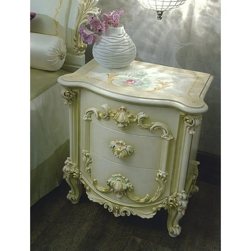 Hot selling European Luxury Classic Wooden Leather Gold Royal Beds Bedroom Furniture