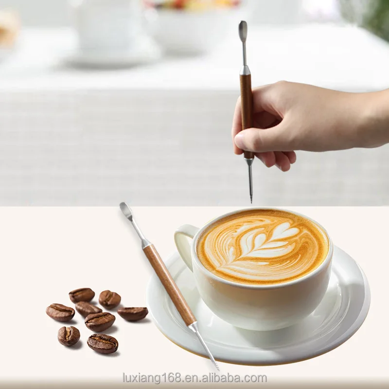 Espresso Coffee Tools Latte Stainless Steel Coffee Stirrer with Iron Gift Packing Box for Barista