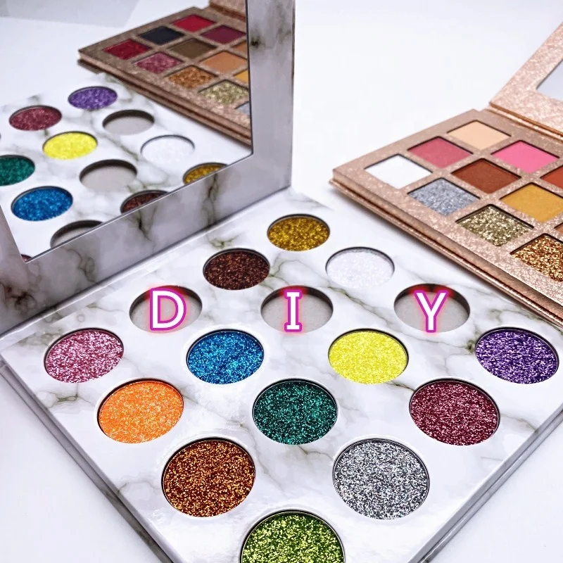 custom eyeshadow palette packaging high pigment sombras empty eyeshadow-palette pigment