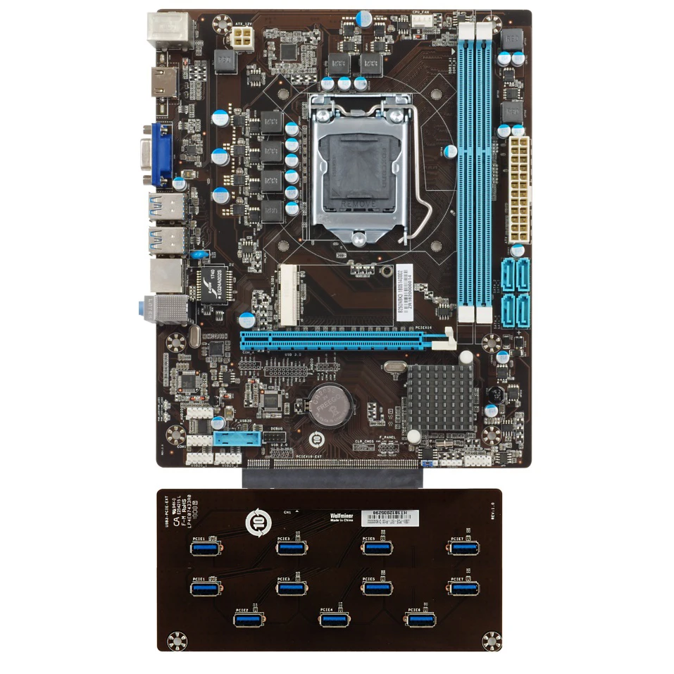 Esonic B250-BTC сандалии-гладиаторы добыча материнская плата поддержка 12 gpu
