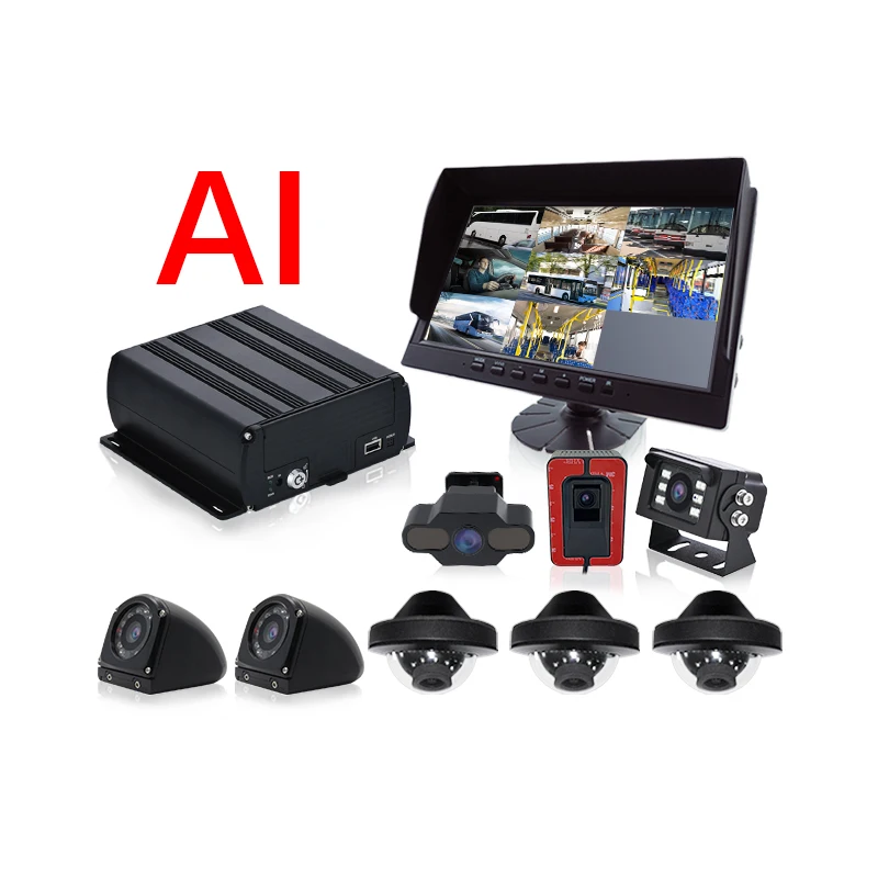 8CH AHD Mobile DVR Free CMSV6 Bus Driver 4G Wifi MDVR Car Camera Bus Truck BSD DSM ADAS