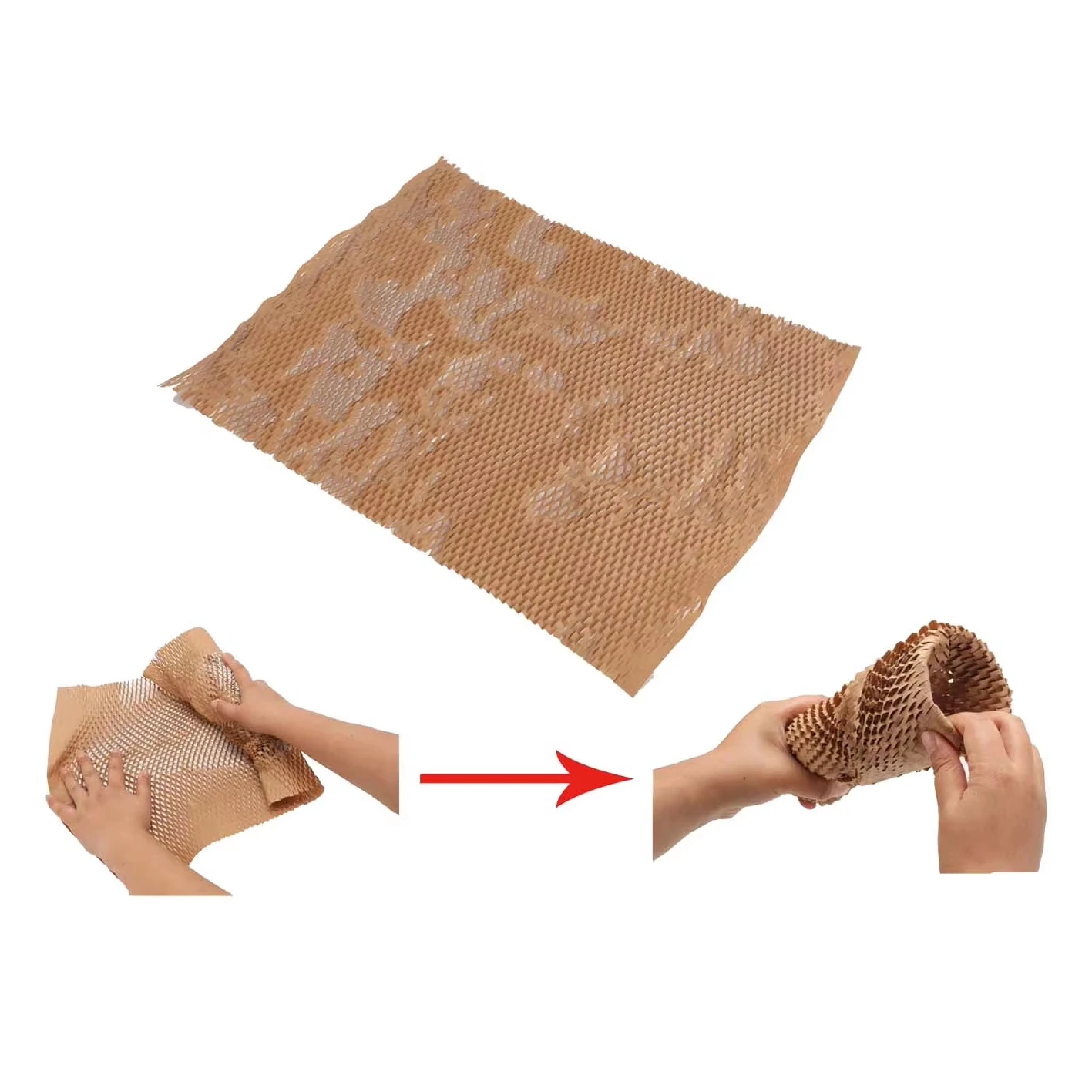 Corrugated Insert Honeycomb Cardboard Packaging Premium Paper Brown Honeycomb Cardboard
