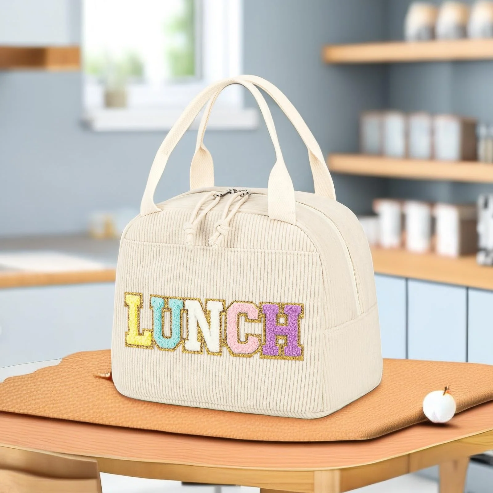 Custom Logo Lunch Tote Bags Reusable Insulated Lunch Box Large Capacity Reusable Insulated Cooler for Work Picnic