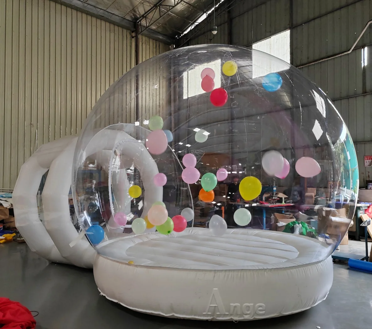 ANGE Inflatable Bubble House Clear Transparent INFLA Bubble Tent Inflatable obubble Bounce tent with LOGO