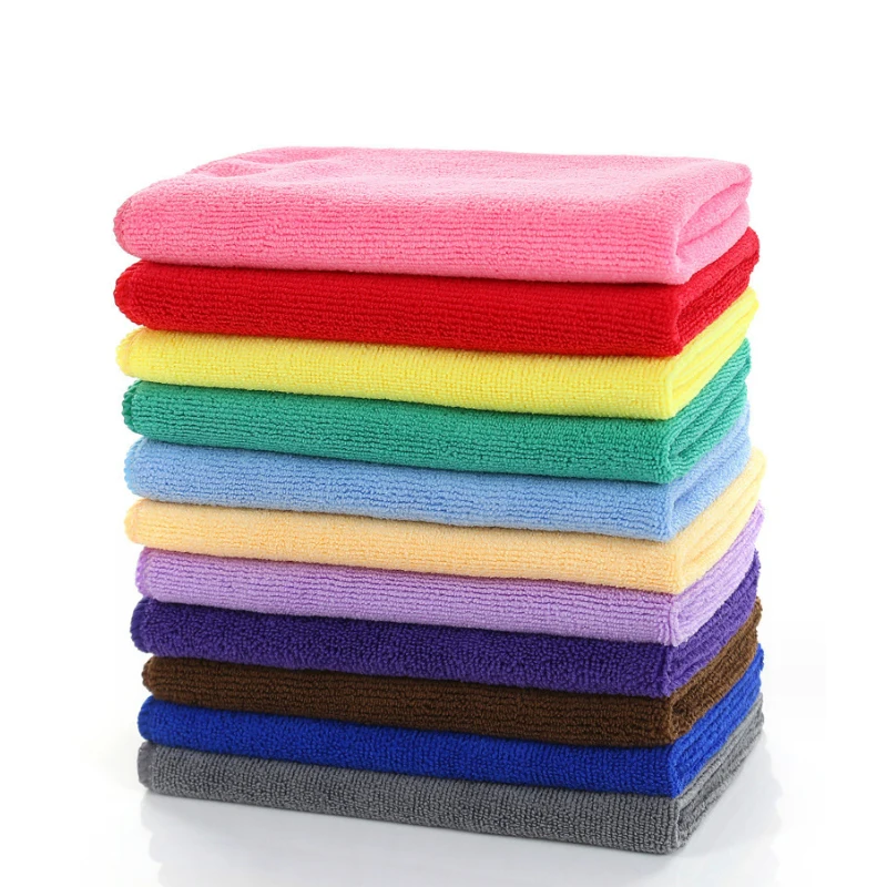 Factory Hot Sell 30*30Cm Kitchen Cleaning Cloth Kitchen Microfibre Towel Car Glass Microfiber Cleaning Cloths