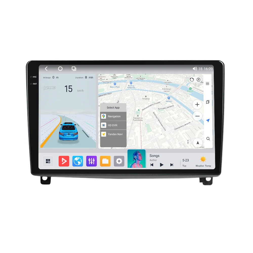 MEKEDE MS 8G+256G car radio 8core WiFi Android car touch screen video radio gps navigation for Peugeot 407 2004-2011