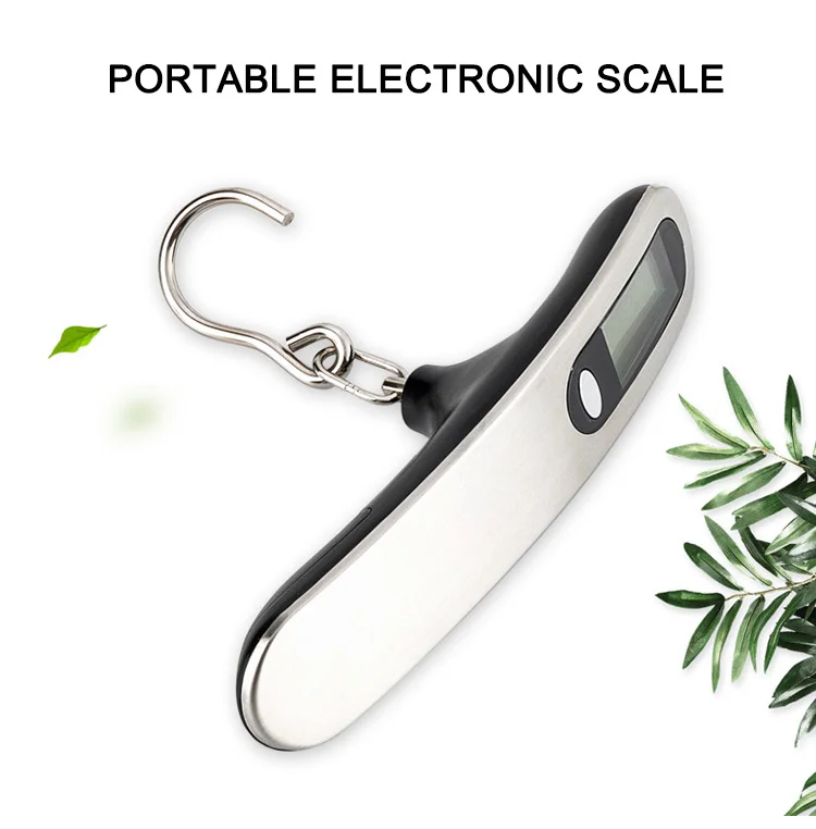 Manufacturer wholesale portable 50kg weighing kitchen scale stainless steel handheld digital travel transport scale