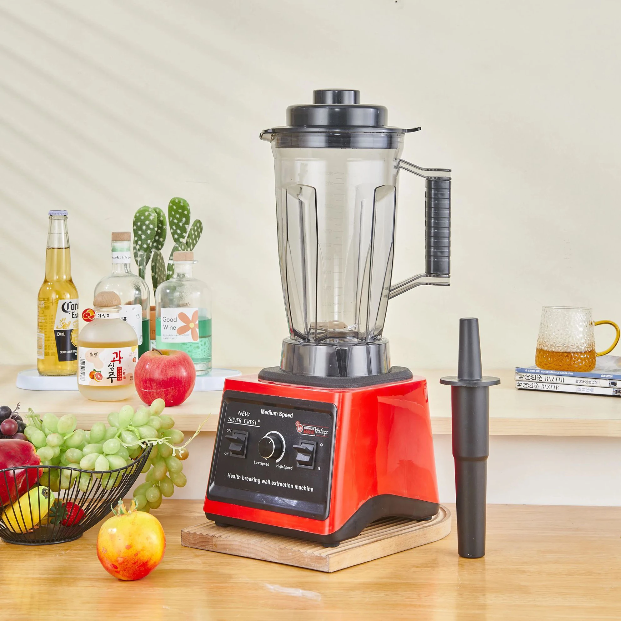 heavy duty blender mixer blenders and juicers machine with juicer fruit 4500w commercial 6 blades