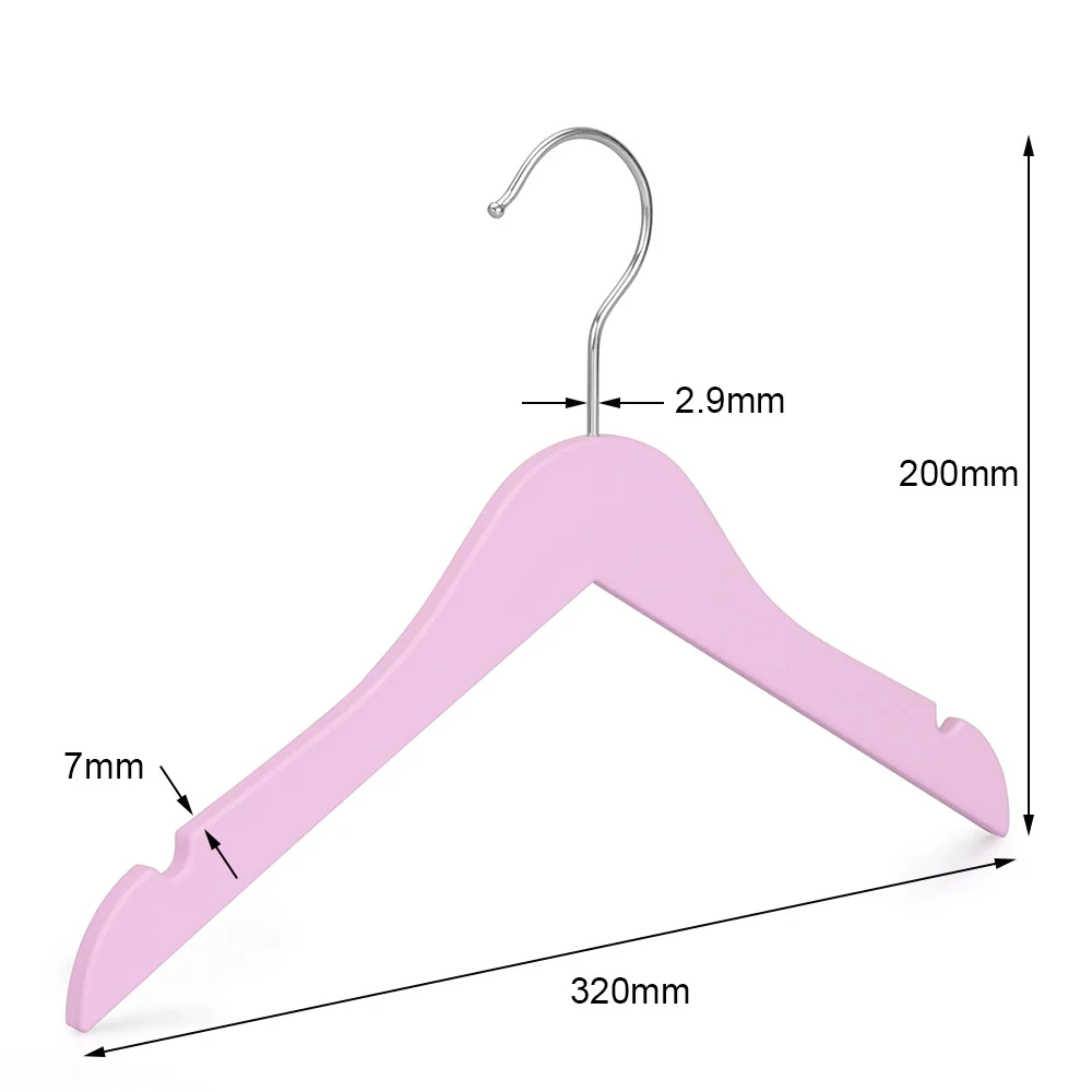 LINDON Colorful ABS Material Thin Kids Clothes Hanger with Rubber Coated