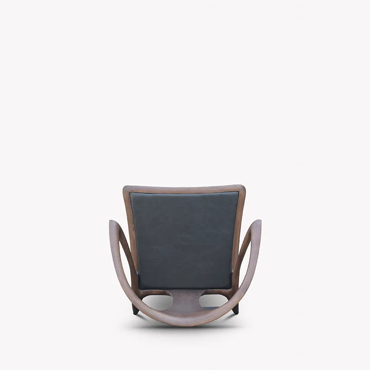 Cot-10 chair Japanese designer Nordic armchair dining chair high end solid wood leather book chair