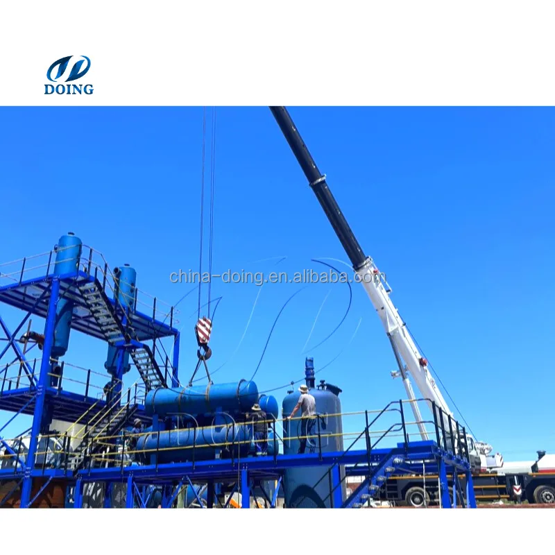waste oil pyrolysis distillation oil refining plant