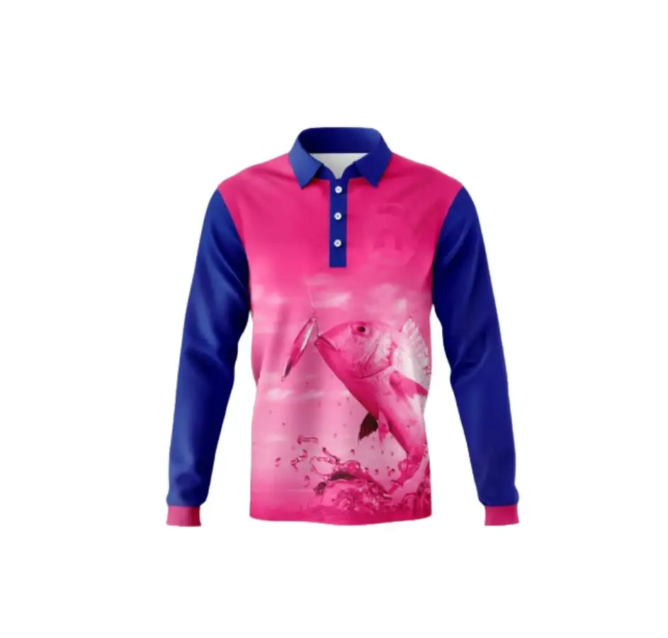  Crewneck 100% stretch Poly & spandex fabric UPF 50 Camo Long Sleeve Hooded Fishing