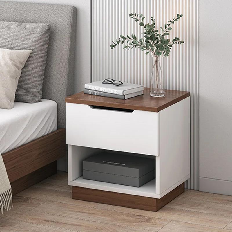 Современный роскошный прикроватный столик из массива дерева в скандинавском стиле тумбочка прикроватный столик с 3 выдвижными ящиками