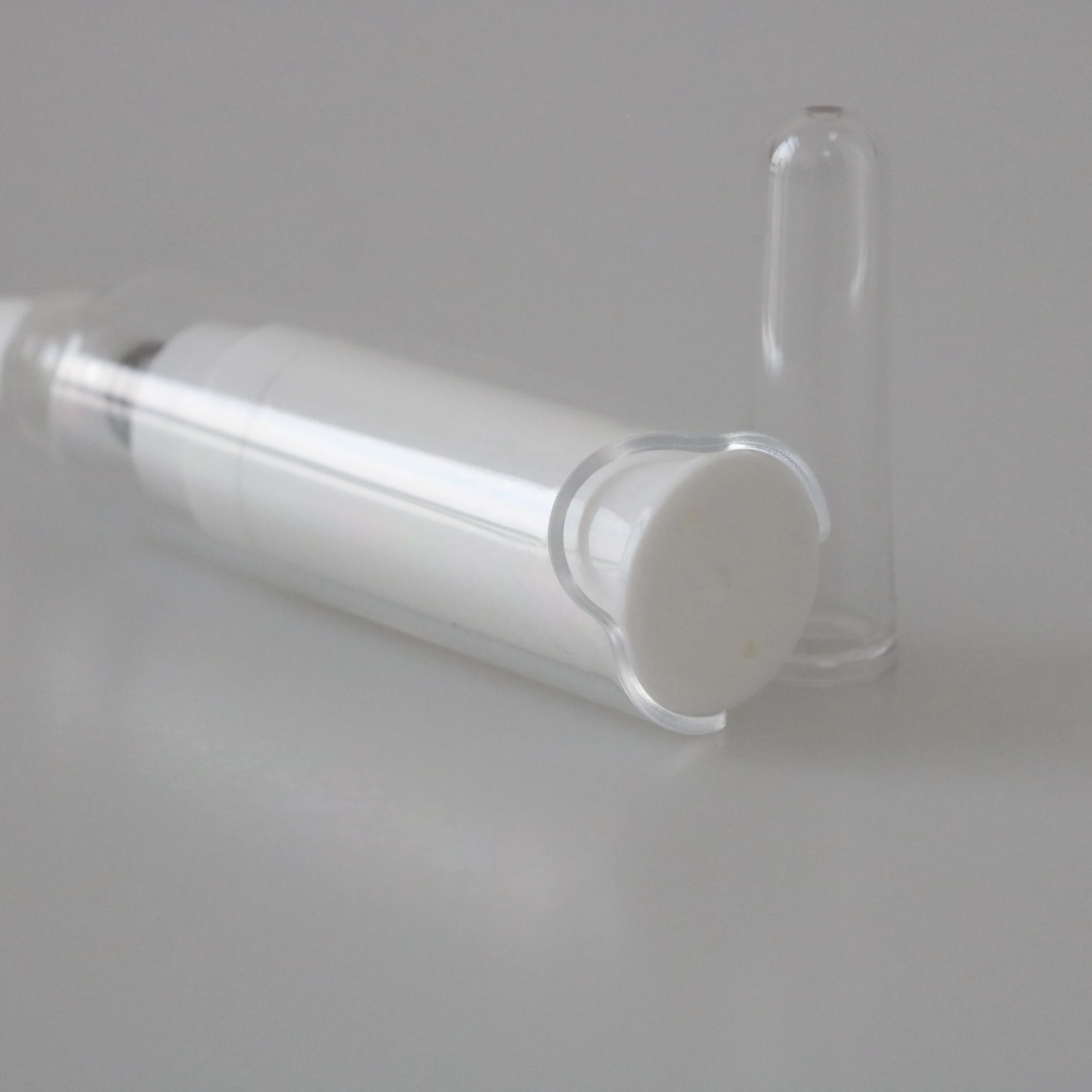 
5ml 10ml PETG Eye Cream Airless Ampoule Bottle for Eye Cream Injection Prefilled Syringe Shaped Tube 