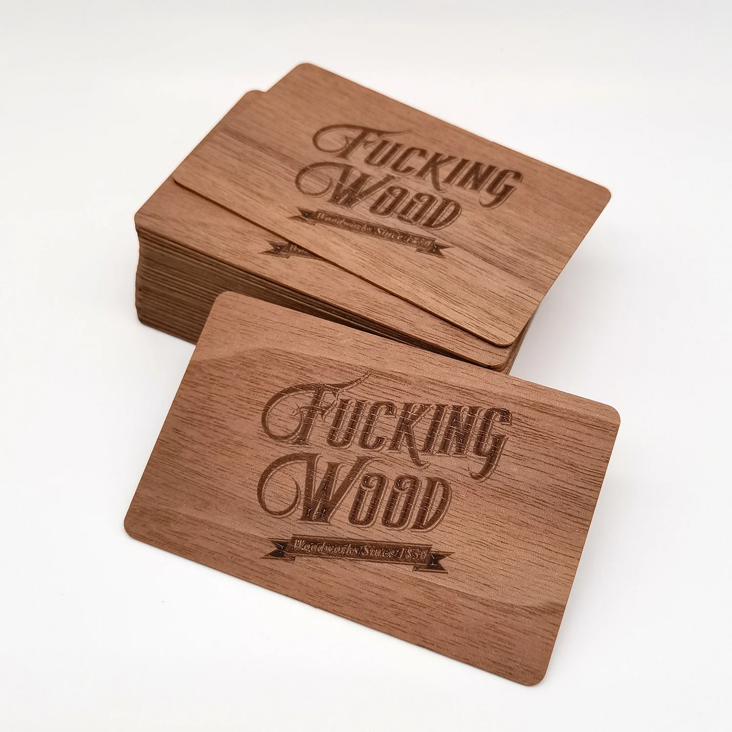 Eco-friendly Custom Logo Shape and Sized Wood NFC Card Tag for Hotel Key System