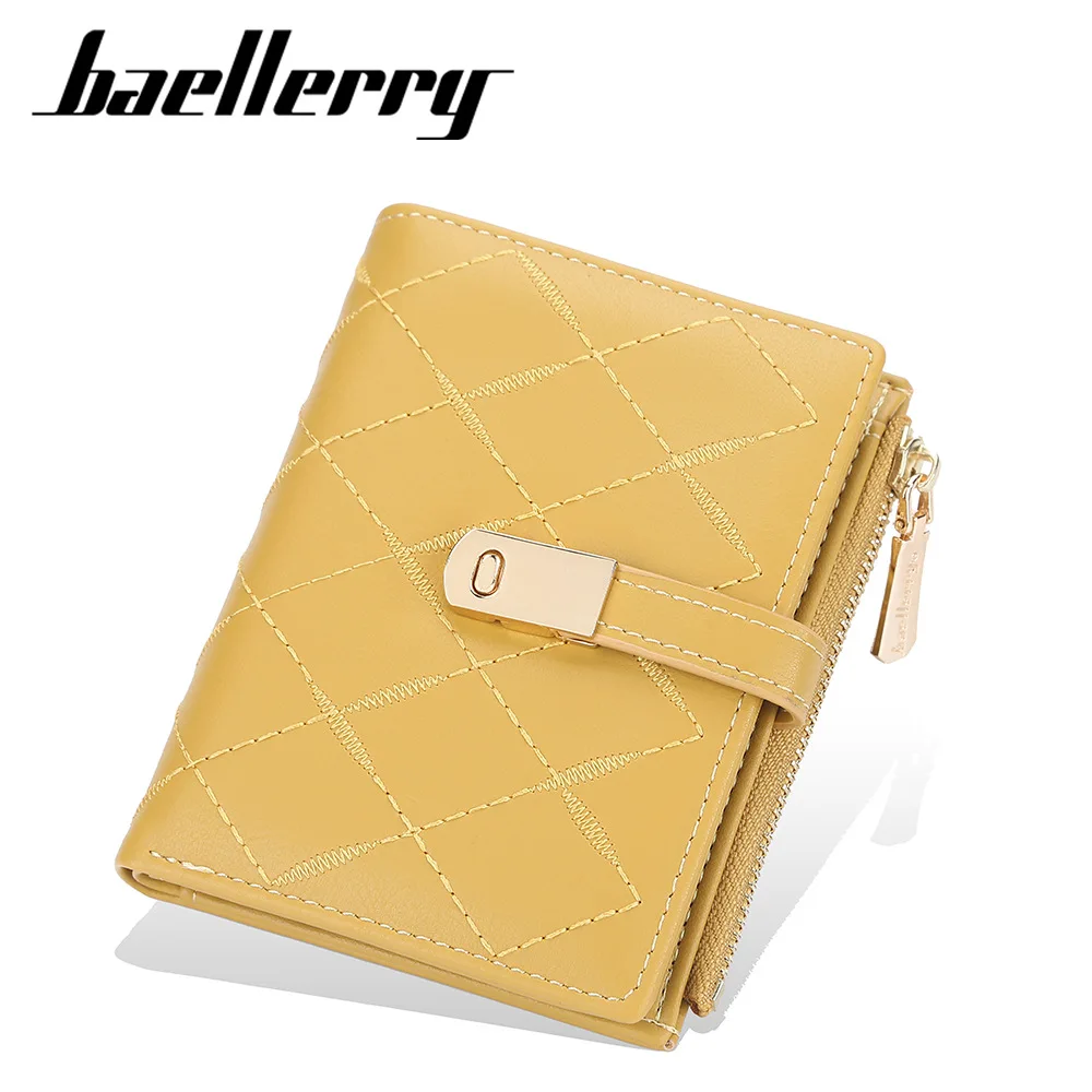 Baellerry Mini Slim Leather Credit Card Case Card Holder Fashion Coin Purse Brand Wallets For Women