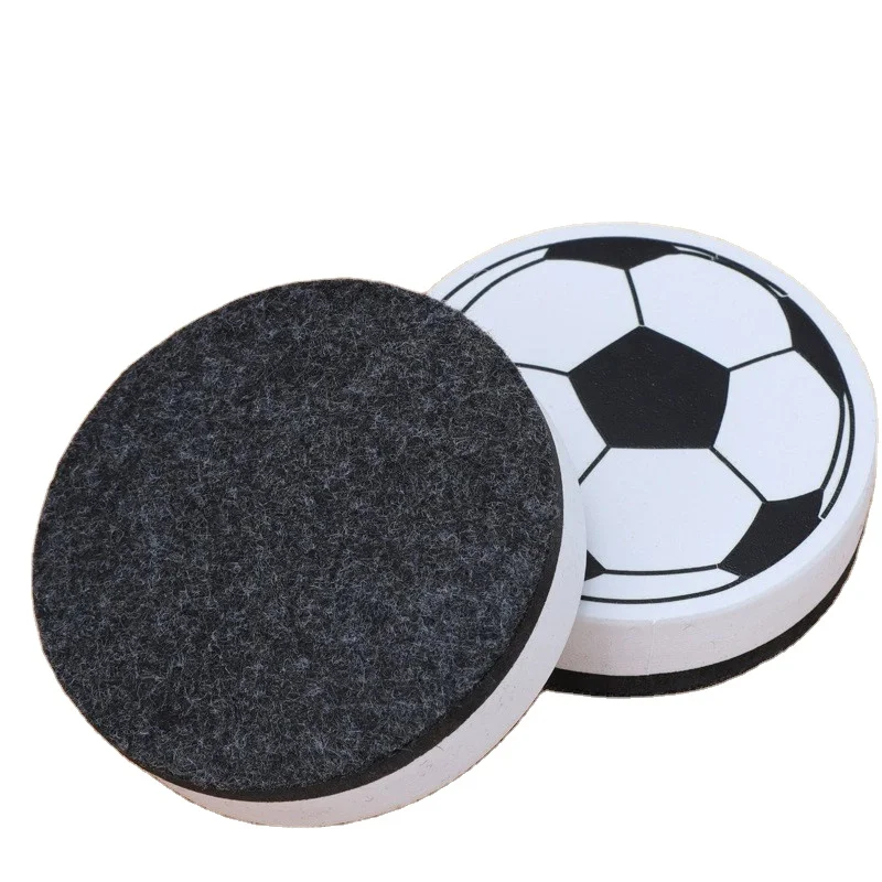 School stationary mini football whiteboard eraser magnetic felt whiteboard eraser EVA whiteboard eraser OEM customized