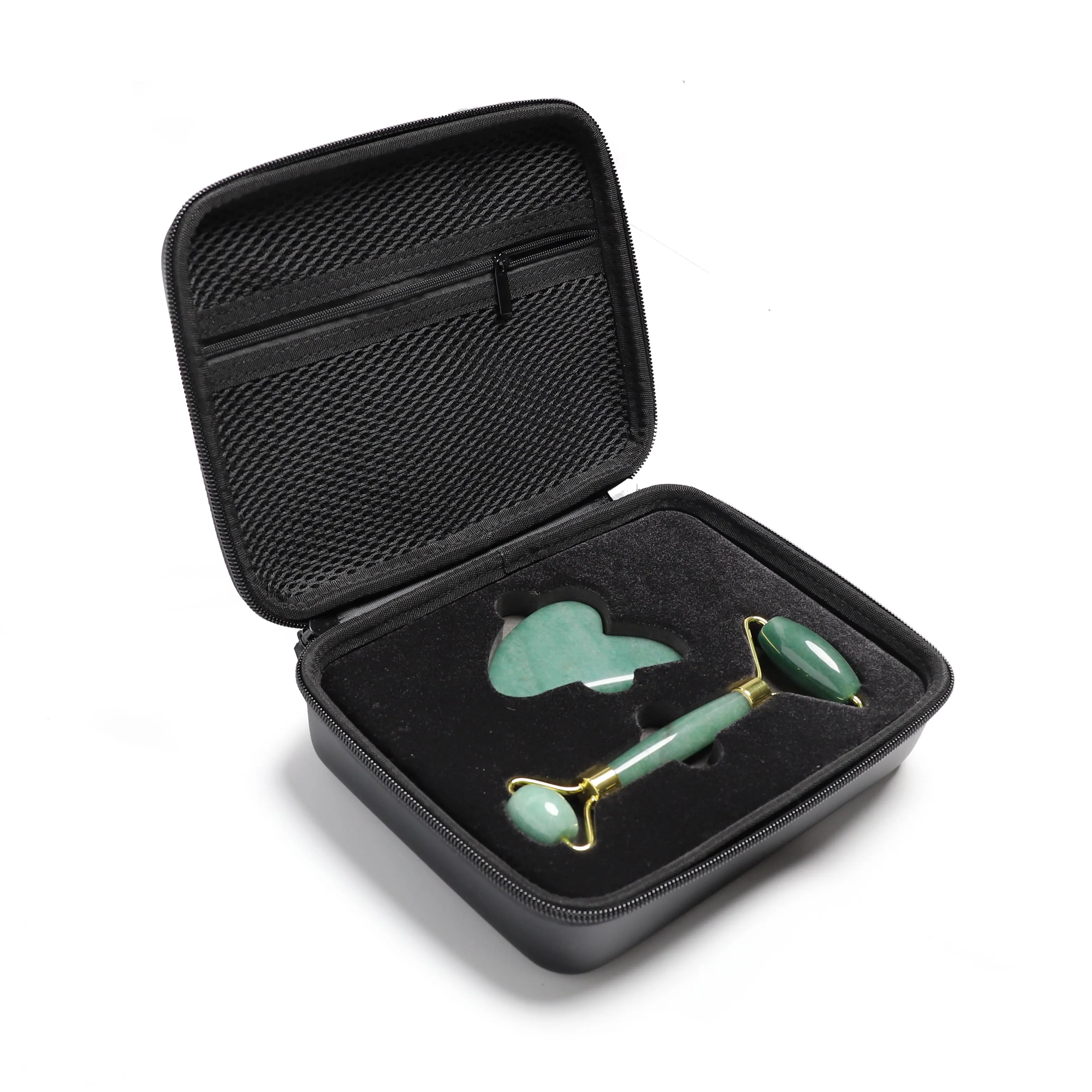 Custom EVA Jade Roller Scraping Set Case Bag, Packaging Foam Box Printing Foam Tool Case For Gua Sha