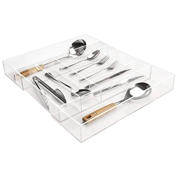Прозрачные прямоугольные акриловые лотки с 5 отделениями акриловый Органайзер