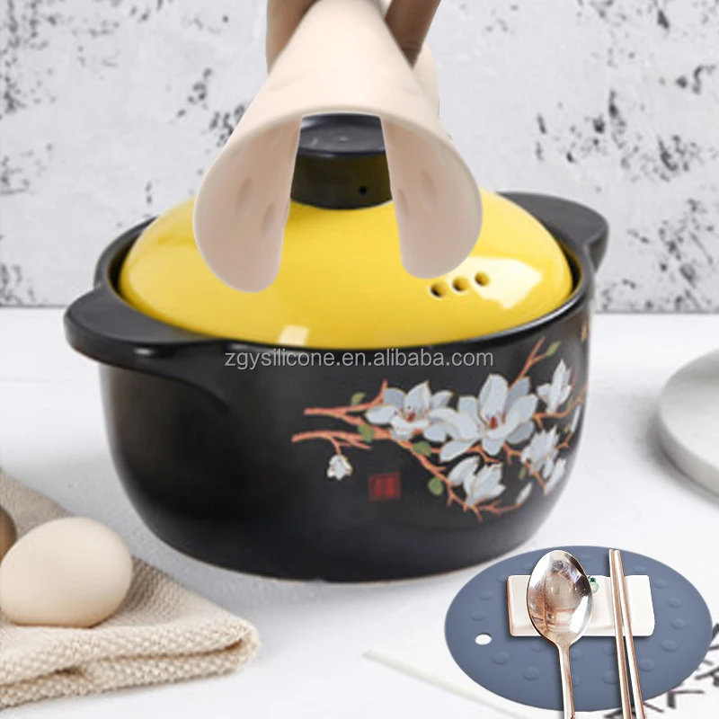 Custom Portable Heat Resistance New Fashion Silicone Pot Holder, Rubber Coating Mat Silicone Insulation Pad