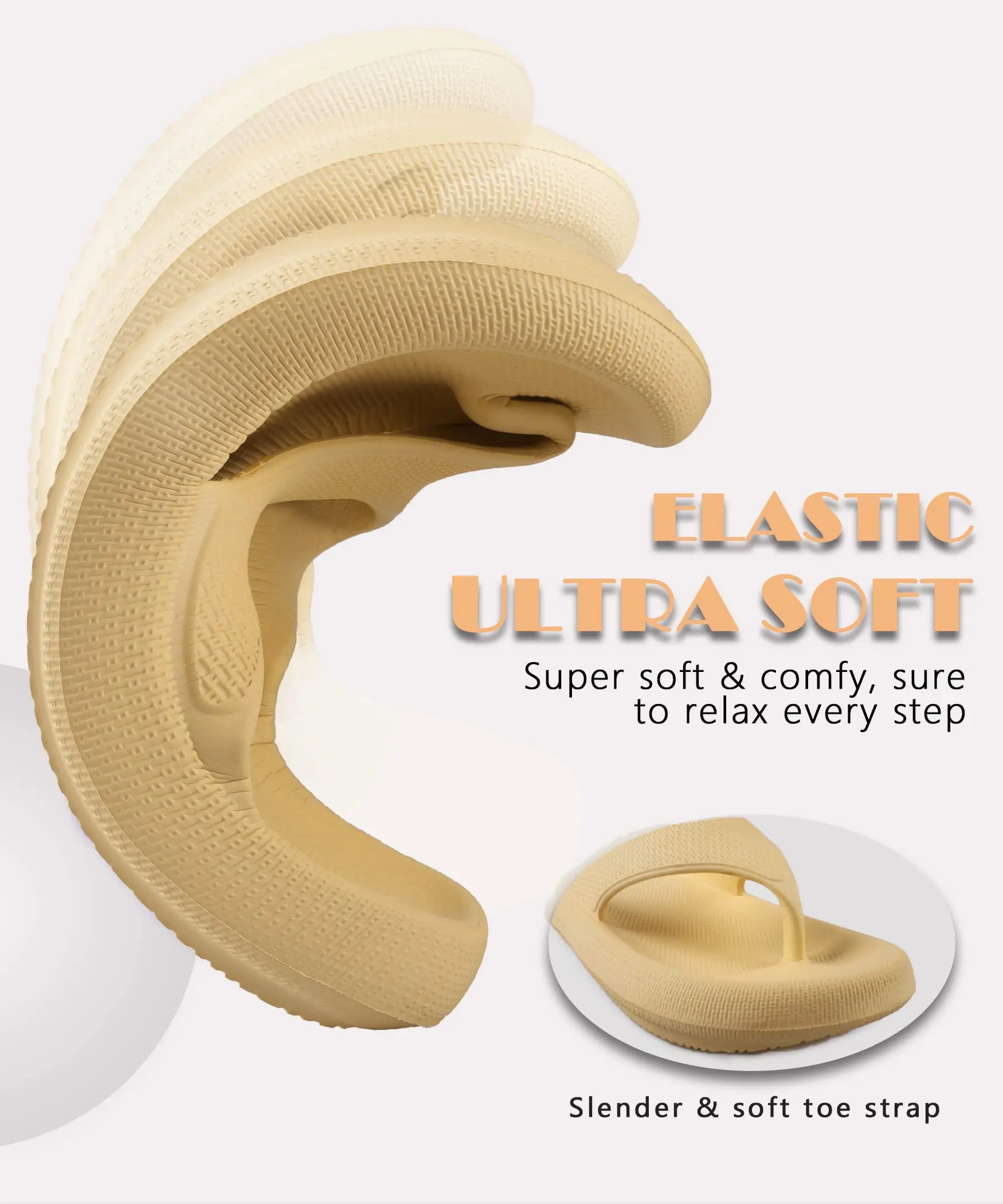 Cushion Silent Sole EVA Comfy Bath Spa Walking For Women Non-slip Multi-use Thickened Soft Men Pillow Cloud Flip Flop