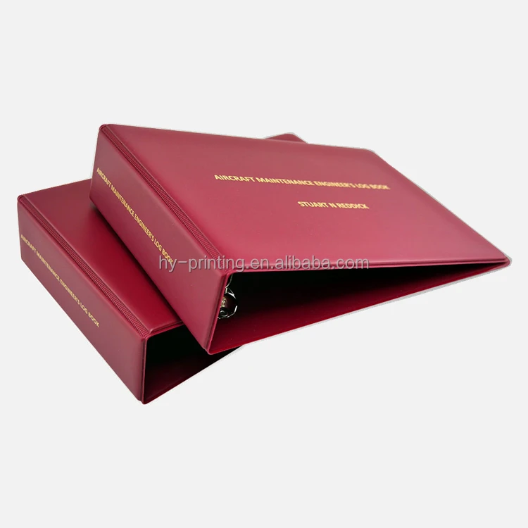 Wholesale custom imitation leather  A5 A4 B6 landscape ring binder