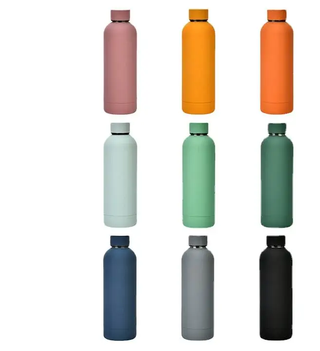 18 8 Unique vacuum insulated stainless steel sports water bottle 500 ml narrow-mouth flask