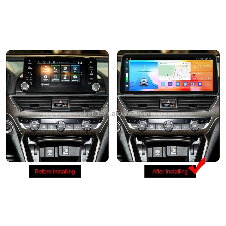 12.3 Inch Touch Screen Car Radio Android Audio Pour Car DVD Player Stereo for Honda Accord 10th 2018-2020