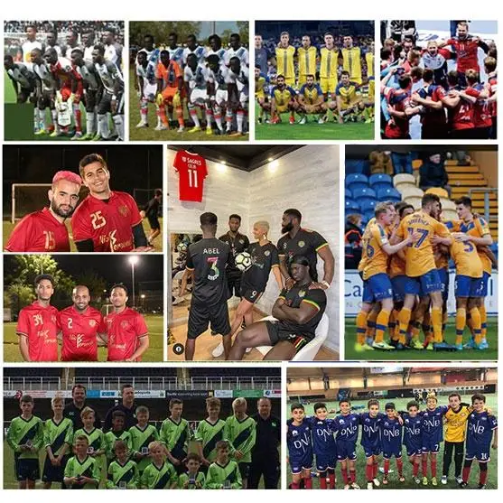 LUSON New Soccer Jerseys Full Team Set Football Training Kit Custom Made Soccer Jerseys Professional Soccer Uniforms