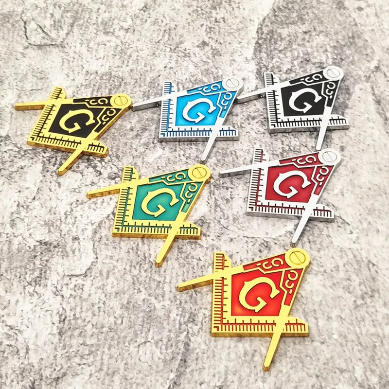 New Metal Freemasonry Car Emblem Zinc Alloy Masonic Car Badge