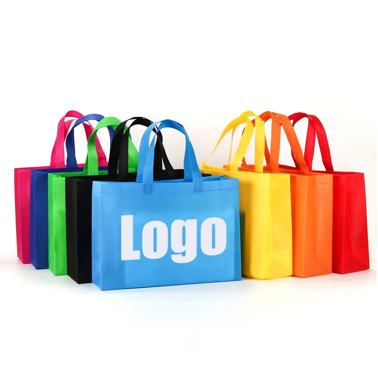 YASEN Cheap PP Non-Woven Shopping Bag Custom Logo Printed Recycled Eco Non Woven Fabric Grocery Tote Bag With Logo