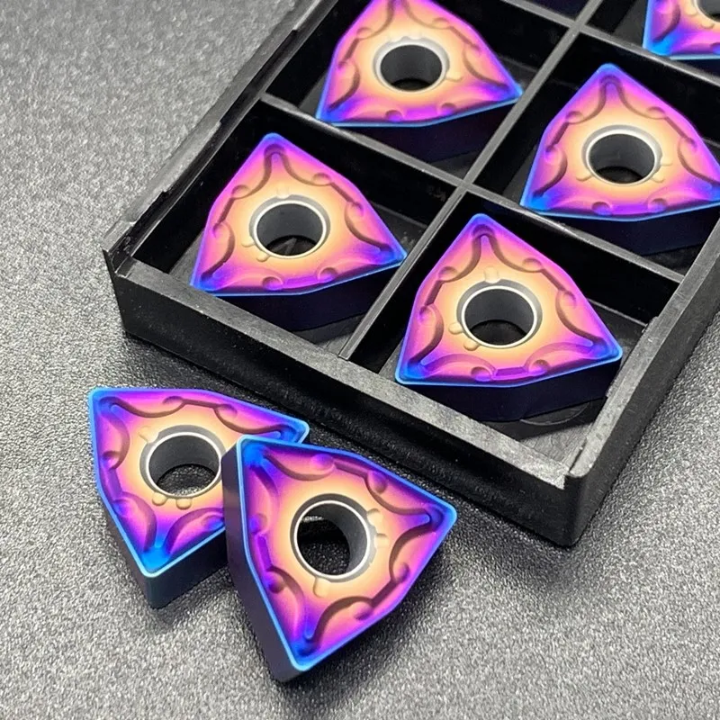 High Quality Carbide WNMG080408/WNMG080404 Turning Tool Blue Flame Series CNC Milling Blades mop holder garden tool holder dual