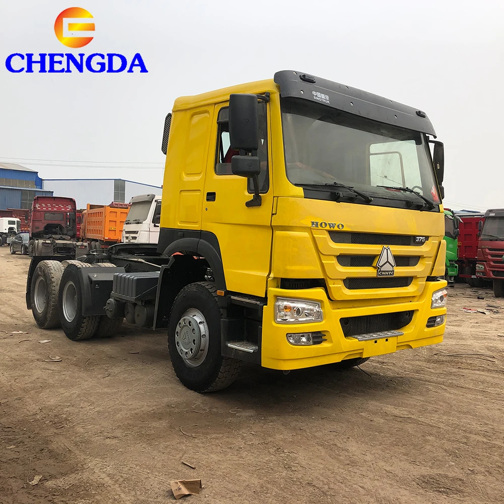 Second Hand Prime Mover Truck Sino Sinotruk Howo 371HP 6x4 Trailer Head Used Tractor Trucks For Sale Price