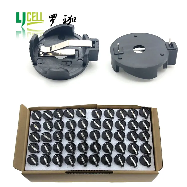BS-2032-7 6V CR2032 plastic button cell battery holder for 2pcs CR2032