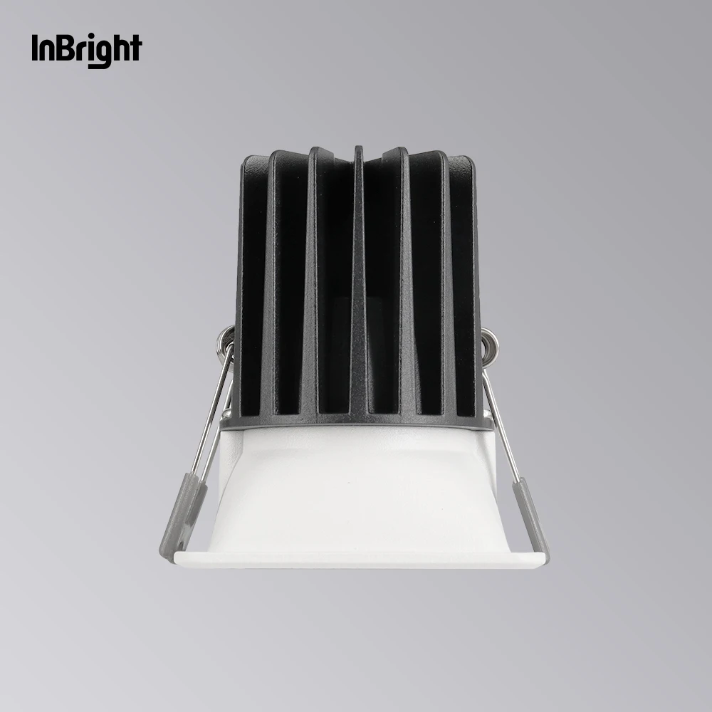 Commercial Lighting Recessed LED Dimmable Adjustable Square Down Light 8W 10W 15W 28W Hotel Downlight