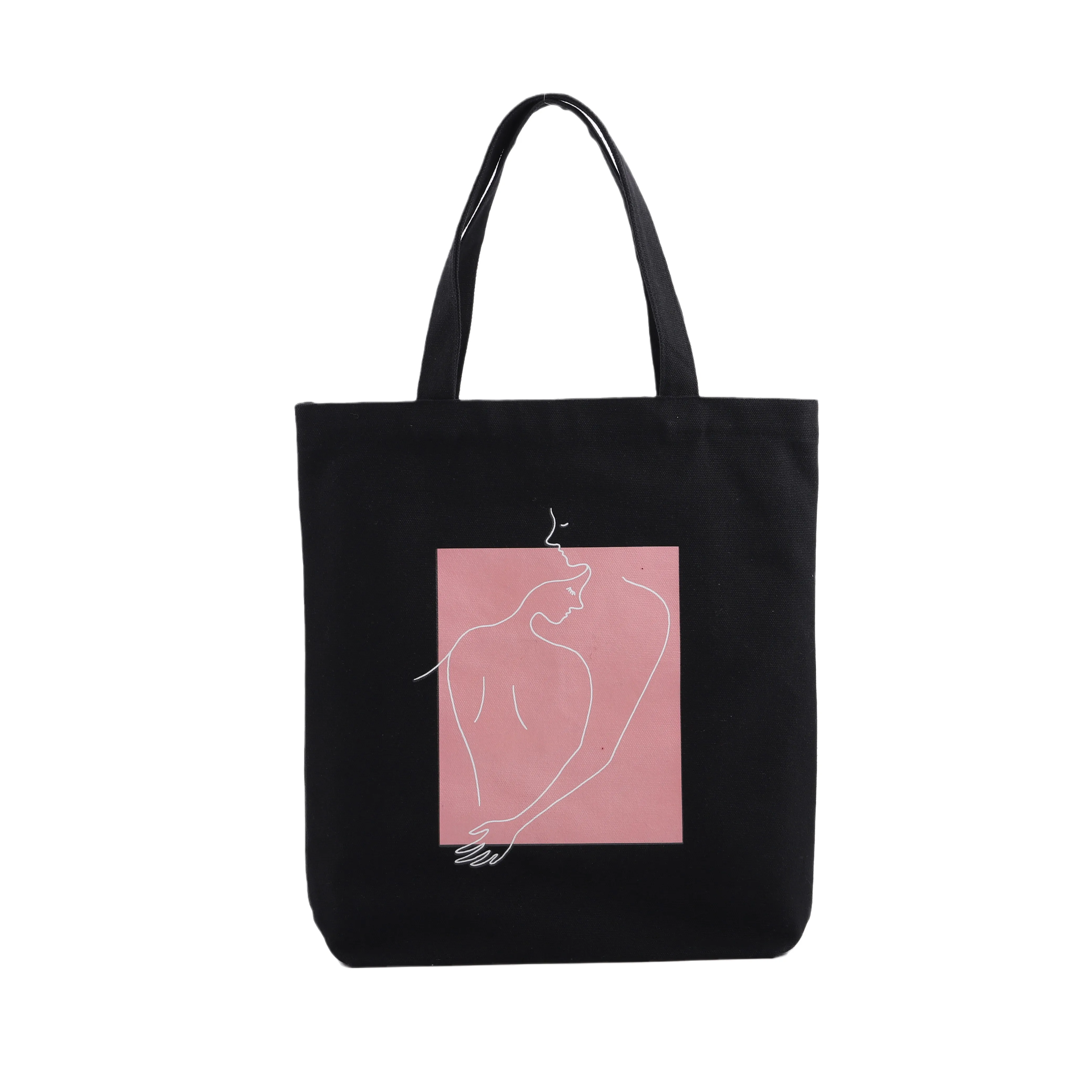 Standard Size Cheap Plain Cotton Shopping Bag Recycled With Logo Canvas Tote Bag