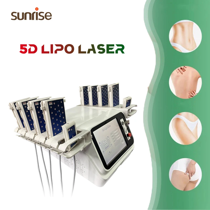5D lipo laser therapy weight loss diode laser infrared led 5d lipo laser fat removal body slimming machine